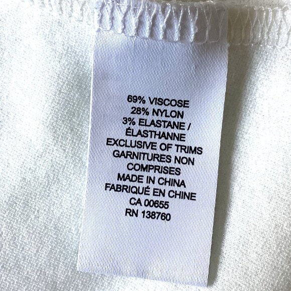 RW & CO Women's White Sleeveless Crochet Lace Trim Top Blouse Size M - Picture 8 of 9